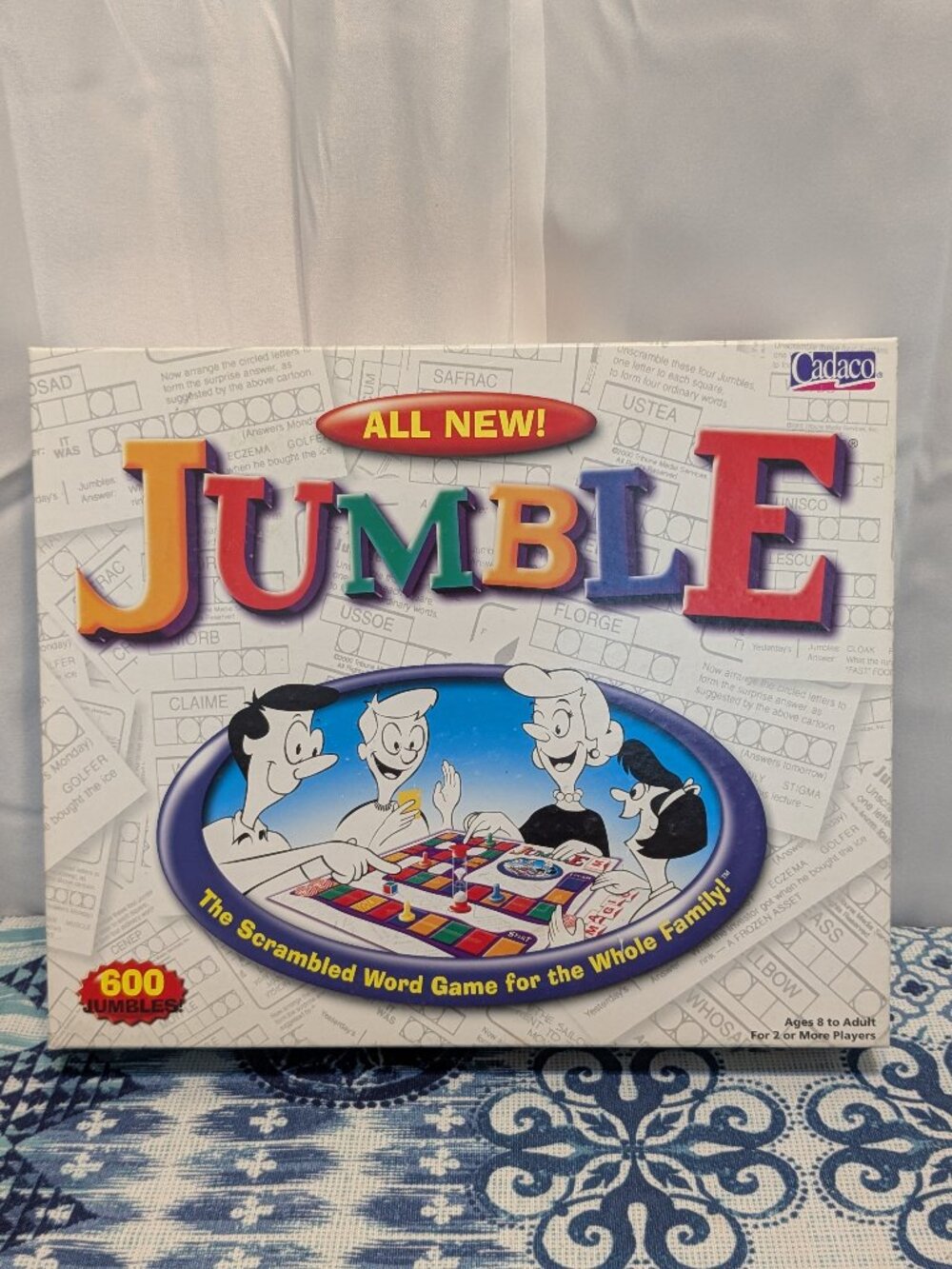 Jumble The Scramble Word Game for the Whole Family COMPLETE 2001 Cadaco